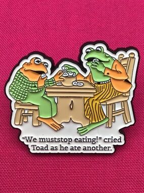 Frog and Toad Enamel Pin